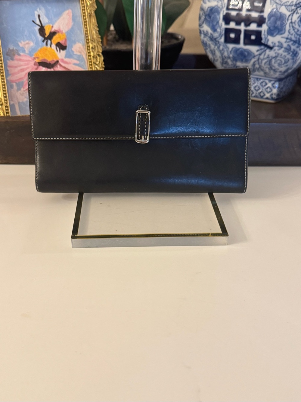 🖤❤️ VINTAGE COACH BLACK LEATHER WALLET!